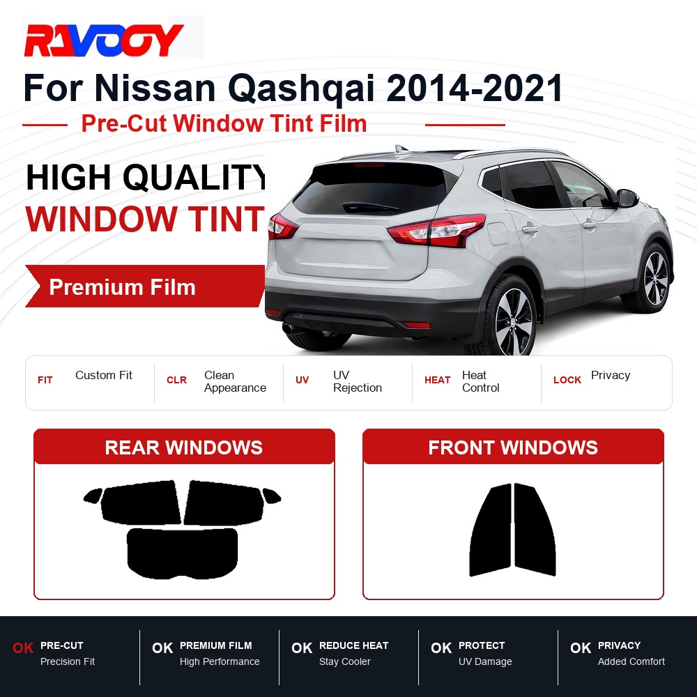 Home Security For Windows - Premium Pre-Cut Window Tint For Nissan