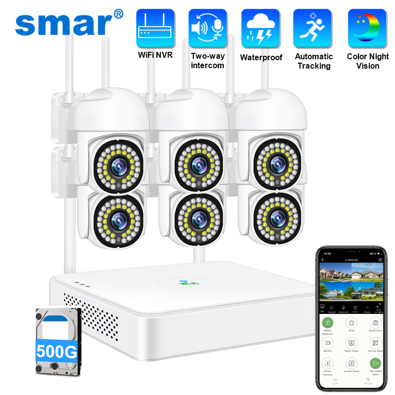 Home Security Kamera - Smar 3MP Wireless CCTV Security Camera