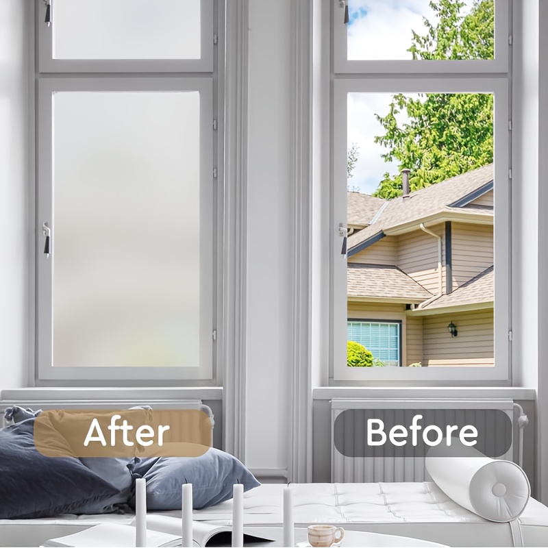 Matte Frosted Privacy Window F - Home Security For Windows ulasan dan harga