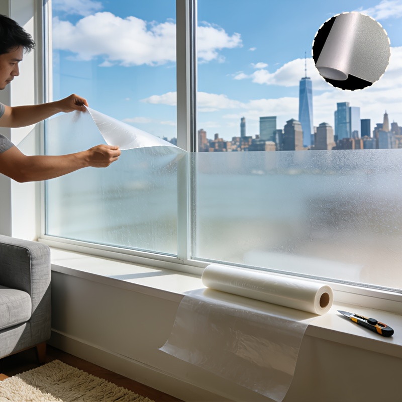 Matte Frosted Privacy Window F - Home Security For Windows ulasan dan harga