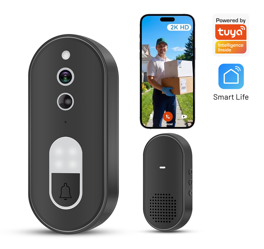 Tuya 1080P HD Wireless WiFi Vi - Home Security Bell ulasan dan harga