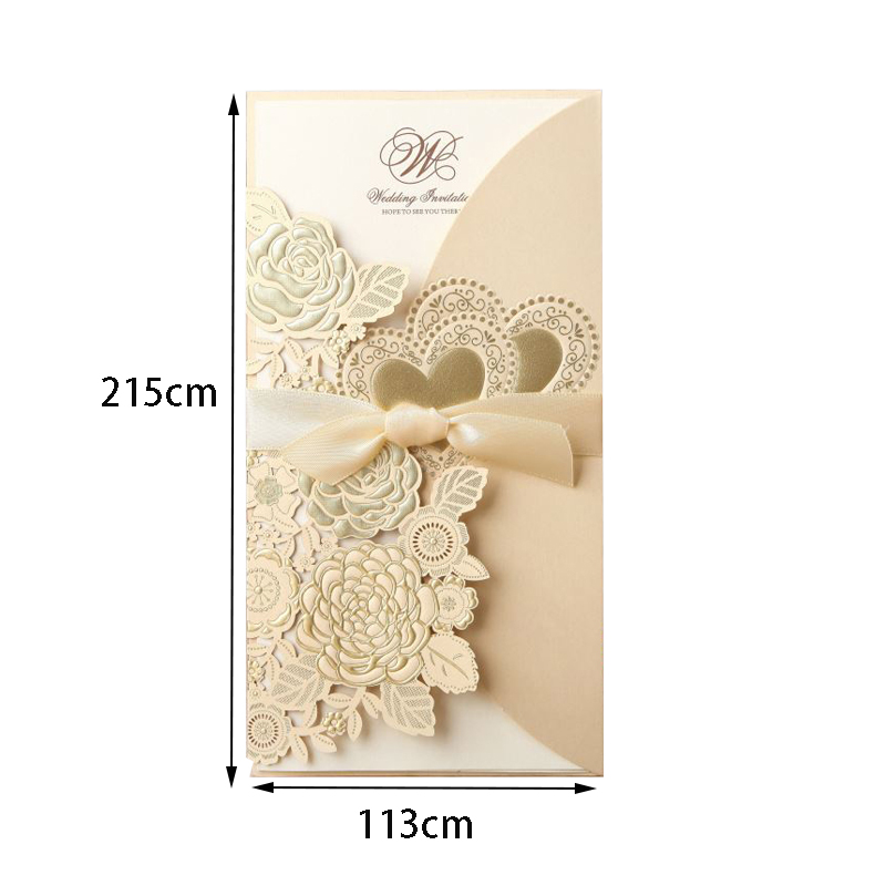5/10Pcs Laser Cut Wedding Invi - Home Security Laser ulasan dan harga