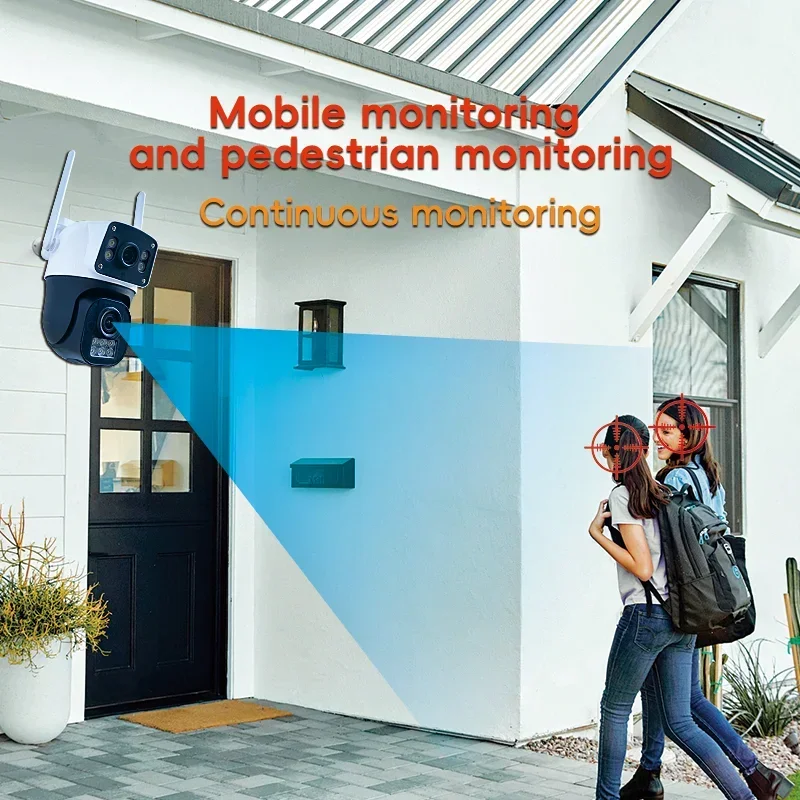 8MP 4K WIFI IP Camera PTZ Outd - Home Yard Security Cameras ulasan dan harga