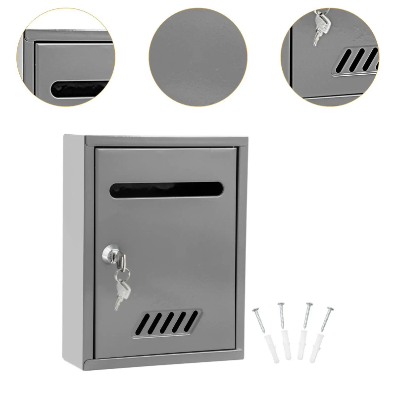 Wall‑Mounted Lockable Mail Rec - Home Security Number ulasan dan harga