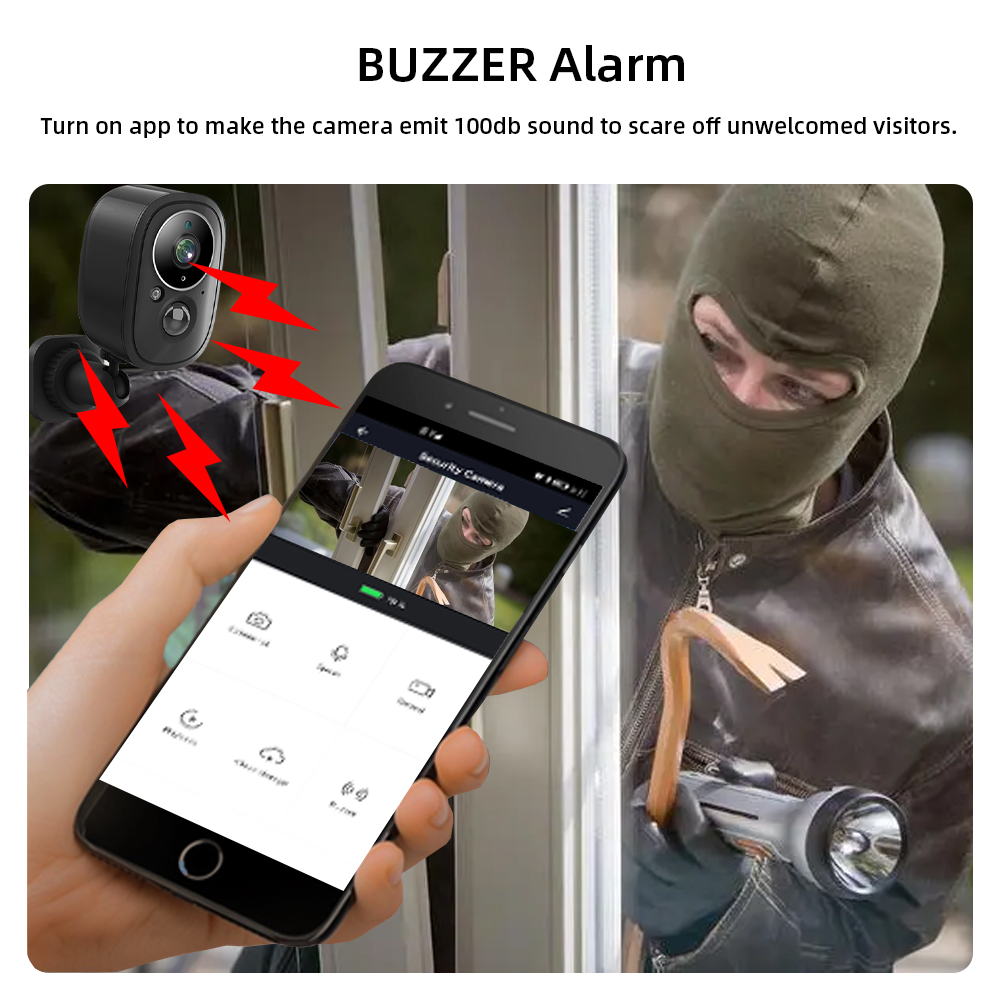 5MP Smart Life Solar Wifi IP C - Home Yard Security Cameras ulasan dan harga