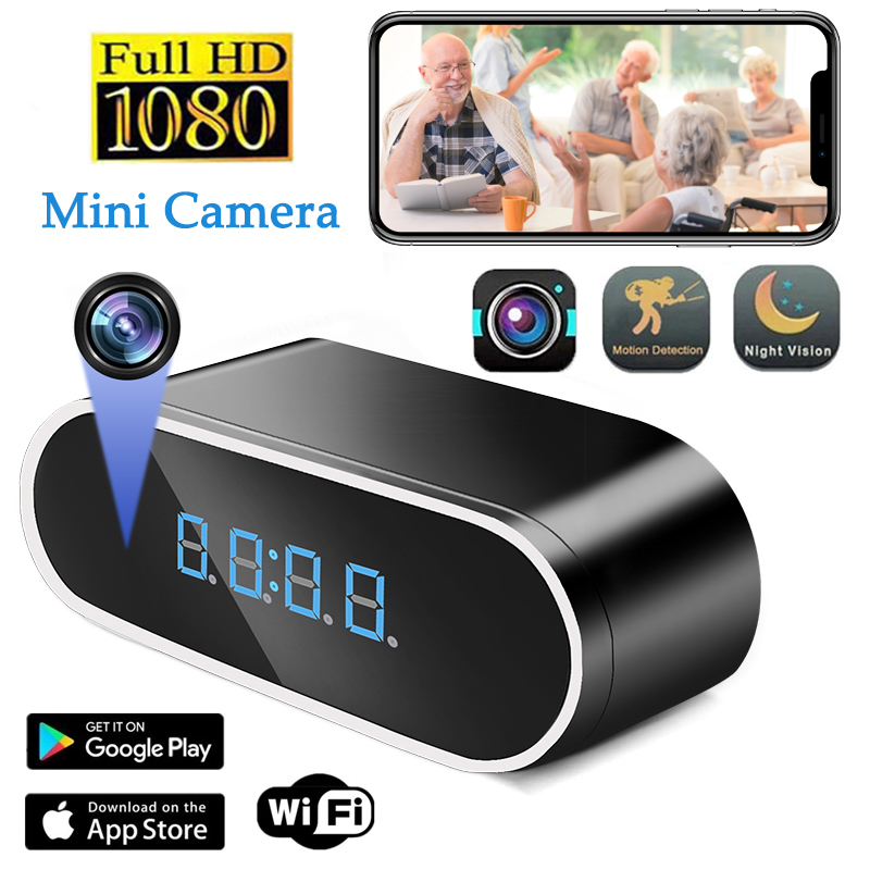 Full HD 1080P Alarm Clock Mini - Home Security Kamera ulasan dan harga