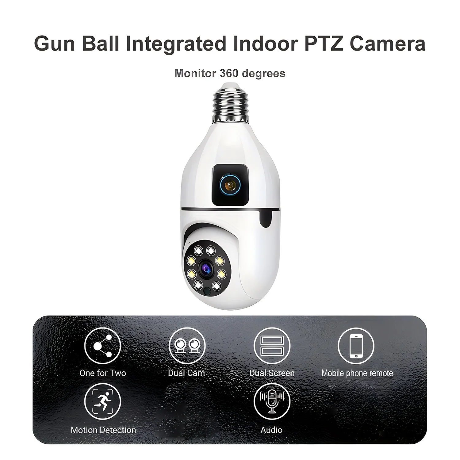 2MP E27 Bulb Surveillance Dual - Home Security Kamera ulasan dan harga