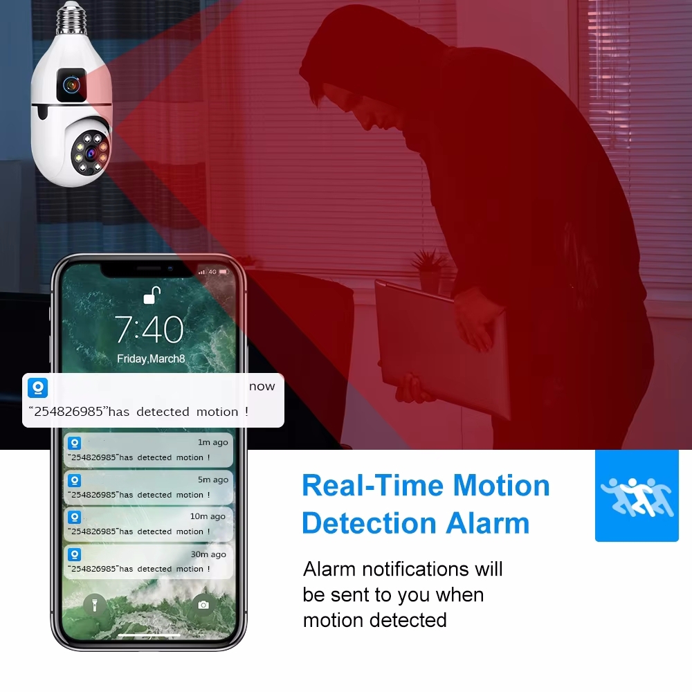 2MP E27 Bulb Surveillance Dual - Home Security Kamera ulasan dan harga