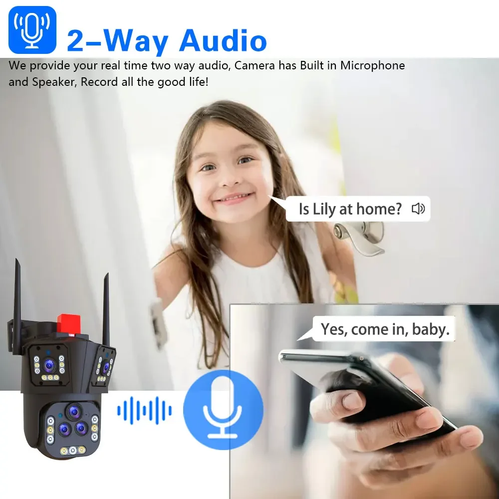 Ultra 20MP 10K WIFI PTZ Contro - Home Yard Security Cameras ulasan dan harga