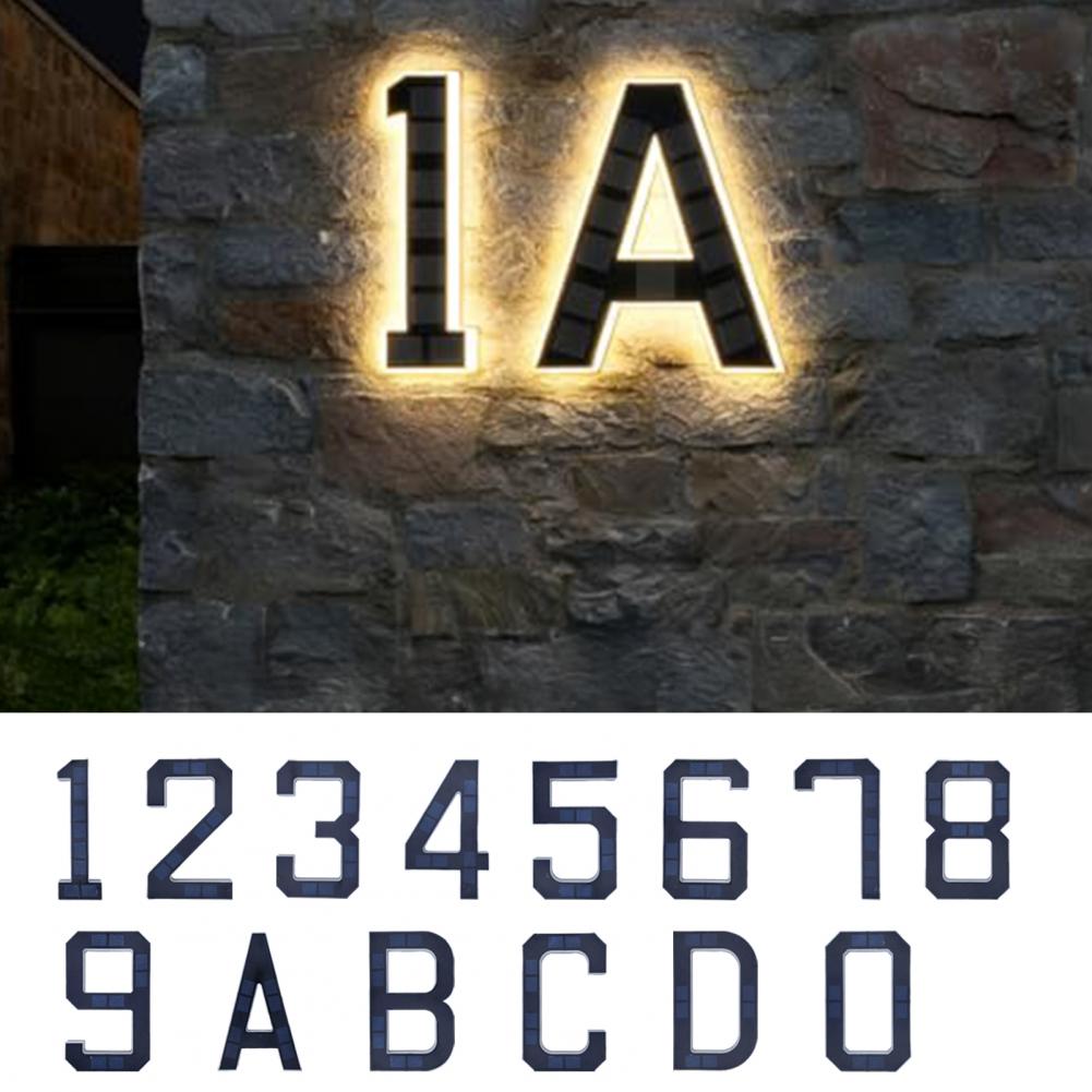 Solar Powered House Number Sig - Home Security Number ulasan dan harga