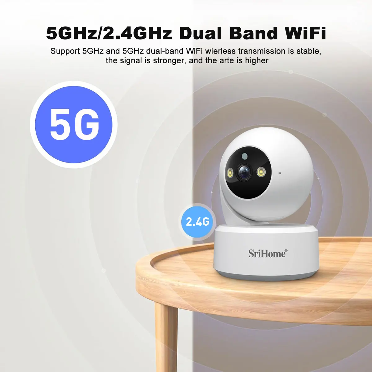 Srihome 5G WiFi Smart IP HD Ca - Home Security Kamera ulasan dan harga