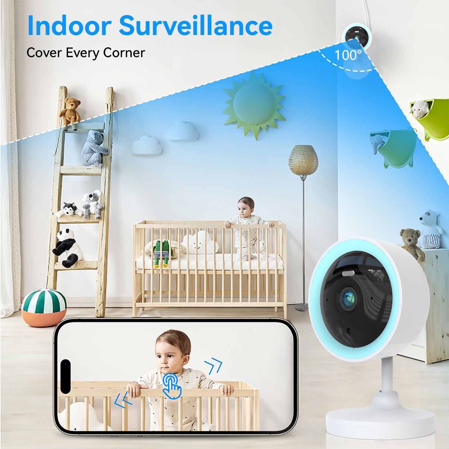 PEGATAH Tuya Smart 5MP HD Indo - Home Security Kamera ulasan dan harga