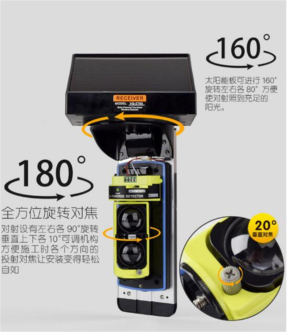 433mhz Wireless Solar Outdoor  - Home Security Outdoor ulasan dan harga