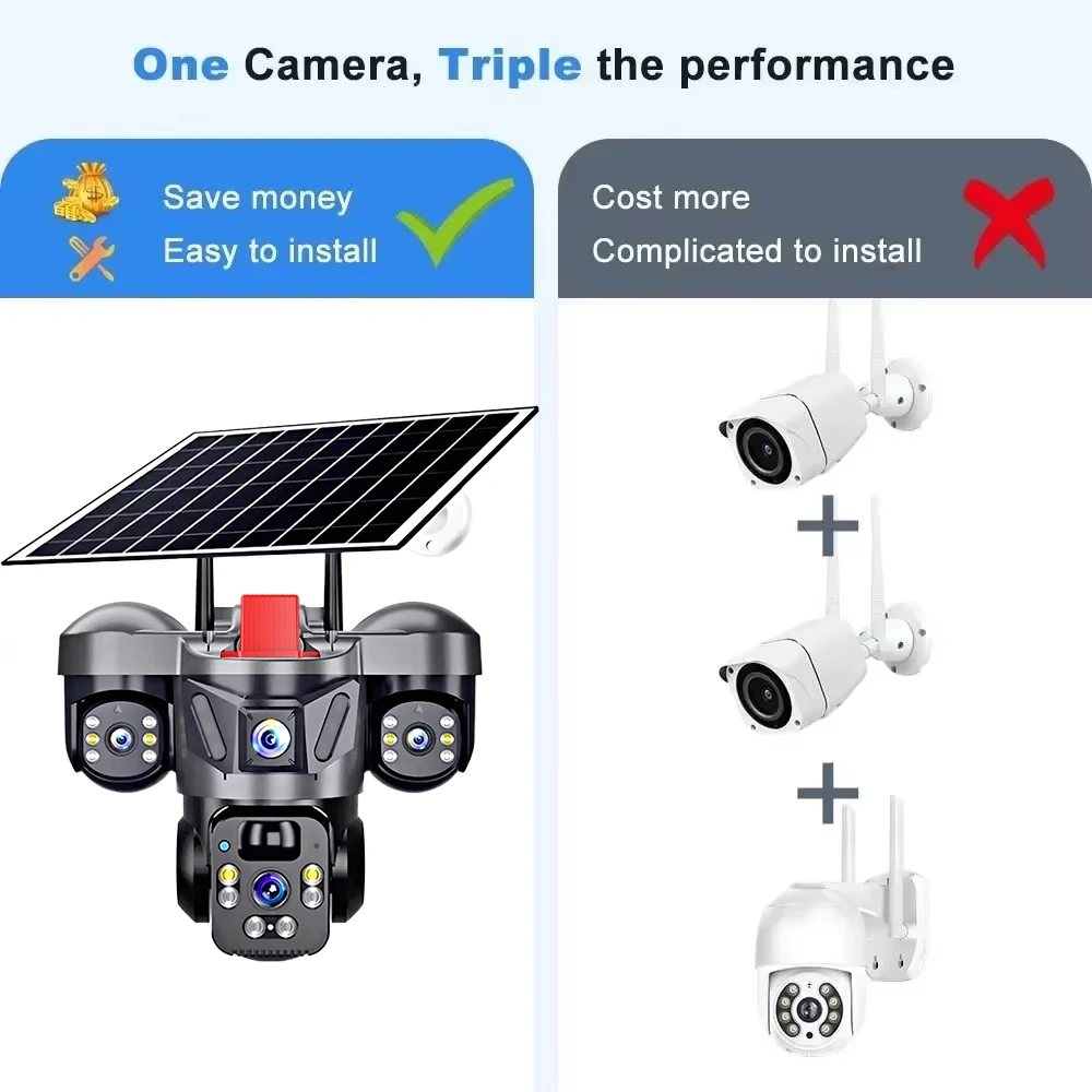 KERUI V380 Pro Outdoor PTZ 6MP - Home Security Kamera ulasan dan harga