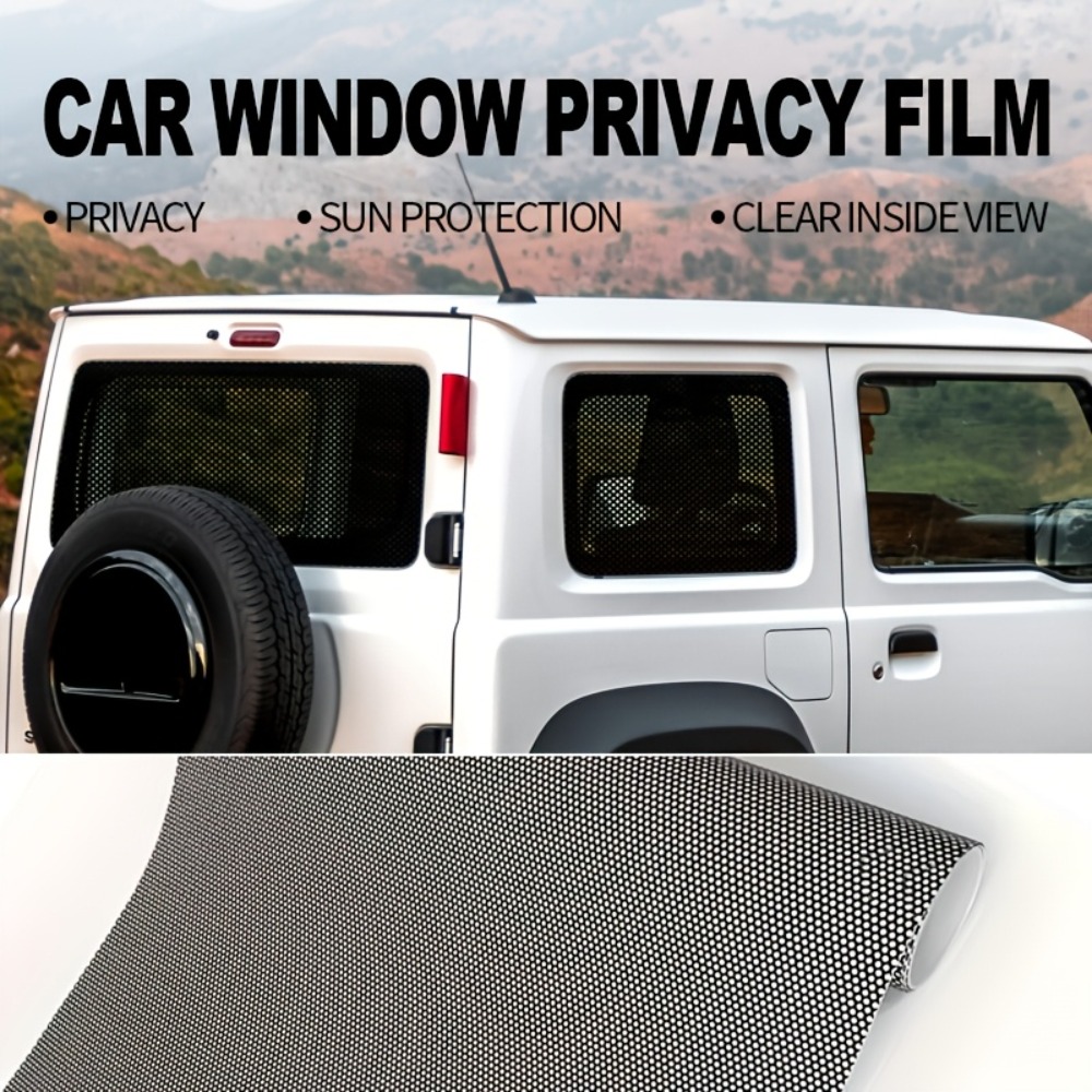 1Roll Black Perforated Vinyl P - Home Security For Windows ulasan dan harga