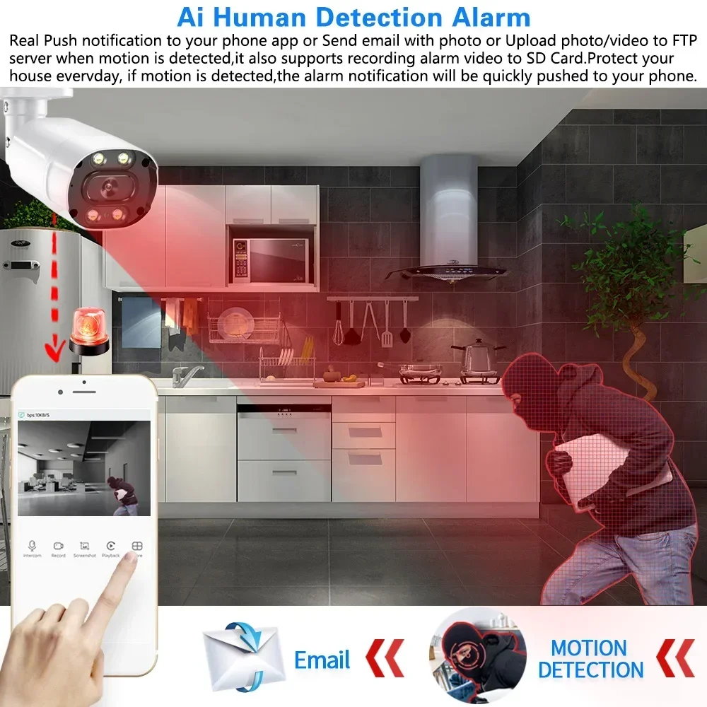 4K AHD DVR Home Security Kit 8 - Home Security Outdoor ulasan dan harga