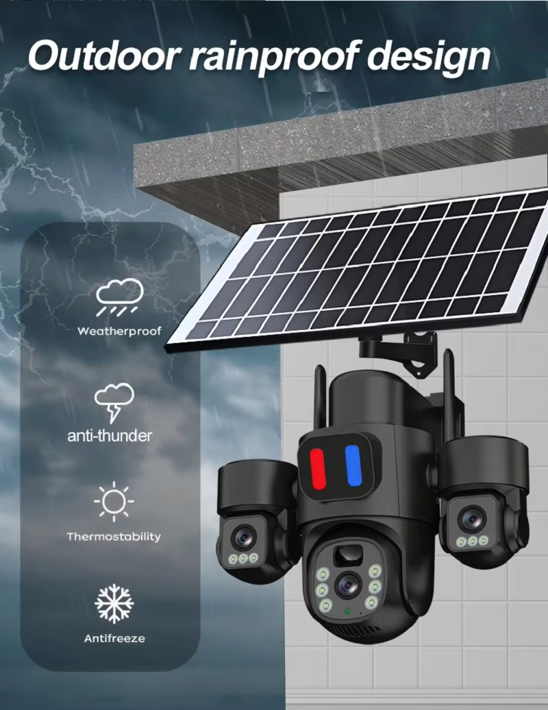 WIFI Solar PTZ Camera Outdoor  - Home Yard Security Cameras ulasan dan harga