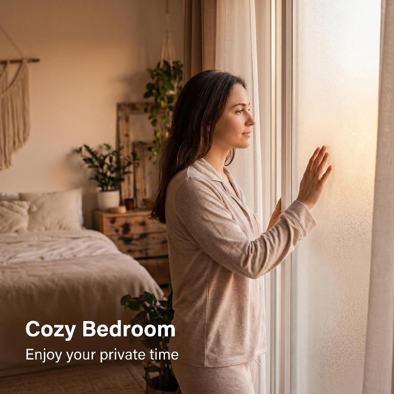 Pure White Frosted Privacy Win - Home Security For Windows ulasan dan harga