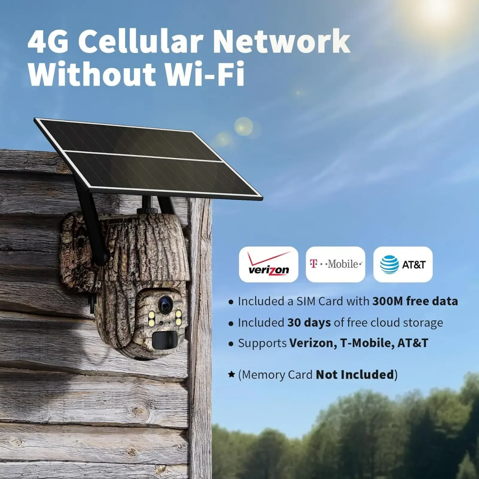 4G LTE Cellular Security Camer - Home Yard Security Cameras ulasan dan harga
